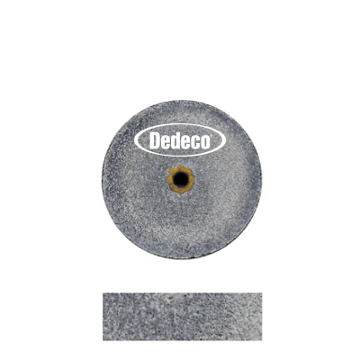 [845-0041] Dedeco® Koolies 5/8" x 3/16" Heatless Grinding Wheels Black - Pkg. of 10