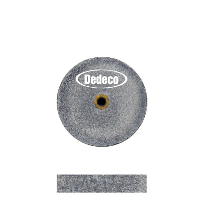 Dedeco® Koolies 5/8" x 1/8" Heatless Grinding Wheels Black - Pkg. of 10