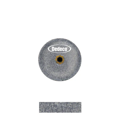 [845-0045] Dedeco® Koolies 1/2" x 1/8" Heatless Grinding Wheels Black (Pkg. of 10)