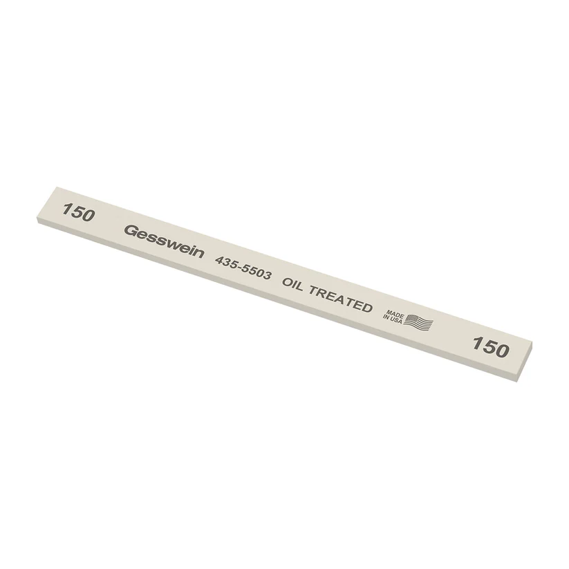 Gesswein® Oil-Treated Stones - 1/2" x 1/8" x 6", 150 Grit  (Pkg. of 12)