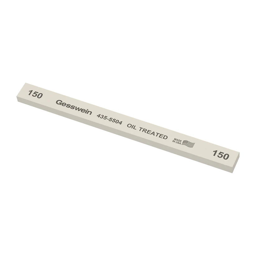 Gesswein® Oil-Treated Stones - 1/2" x 1/4" x 6", 150 Grit  (Pkg. of 12)