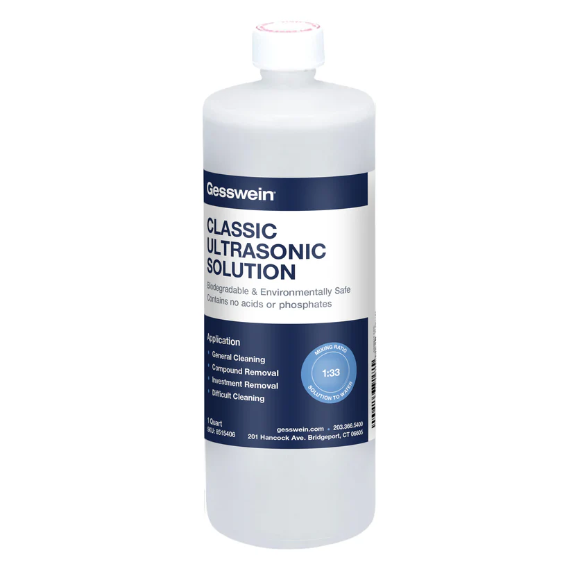 Gesswein® Classic Ultrasonic Solution - 1 Quart Bottle