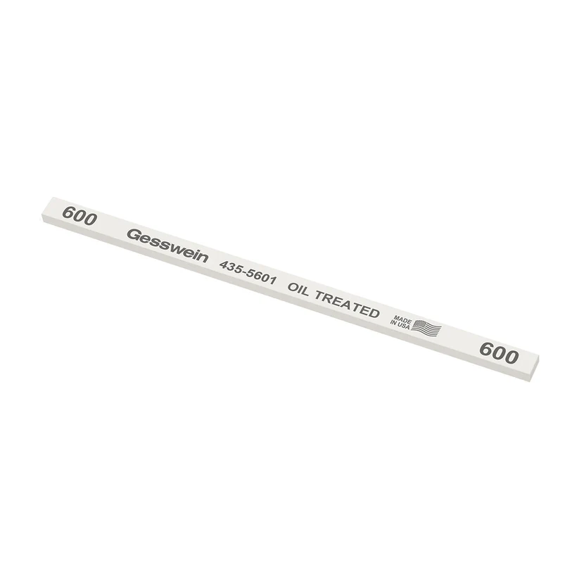 Gesswein® Oil-Treated Stones - 1/4" x 1/8" x 6", 600 Grit  (Pkg. of 12)