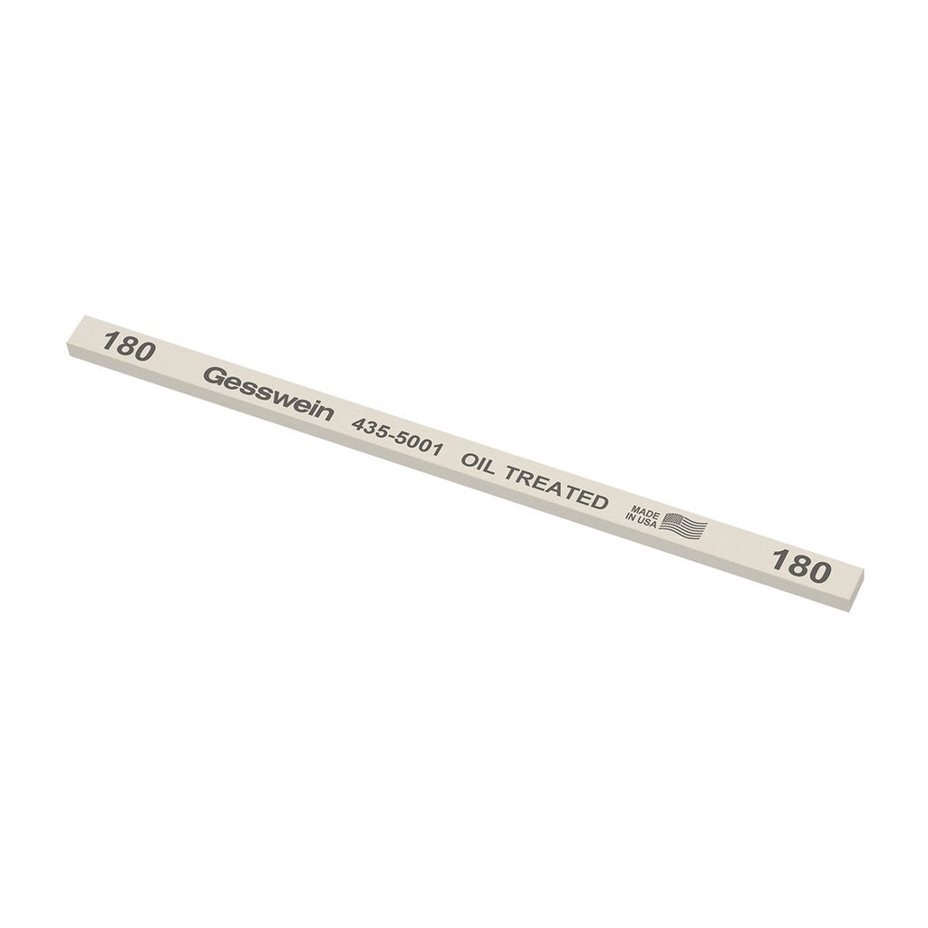 Gesswein® Oil-Treated Stones - 1/4" x 1/8" x 6", 600 Grit  (Pkg. of 12)
