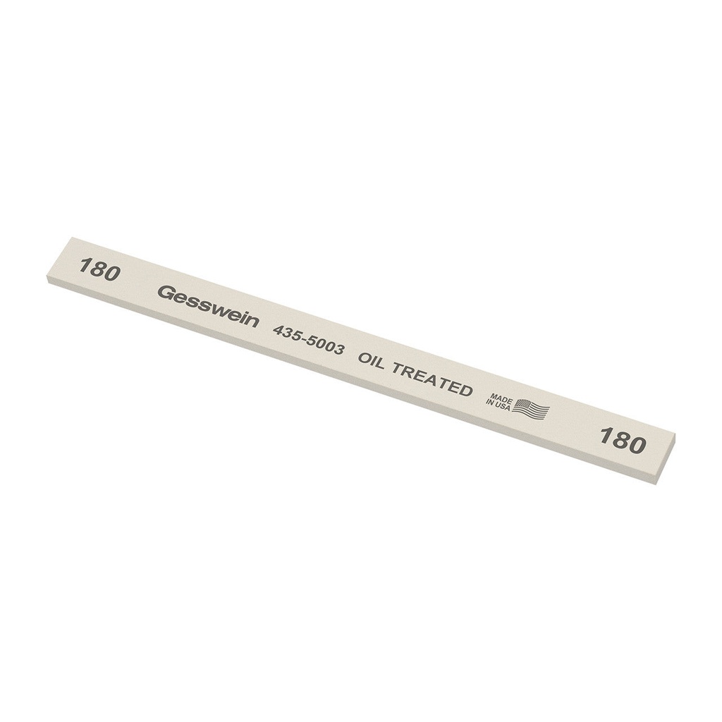 Gesswein® Oil-Treated Stones - 1/2" x 1/8" x 6", 600 Grit  (Pkg. of 12)