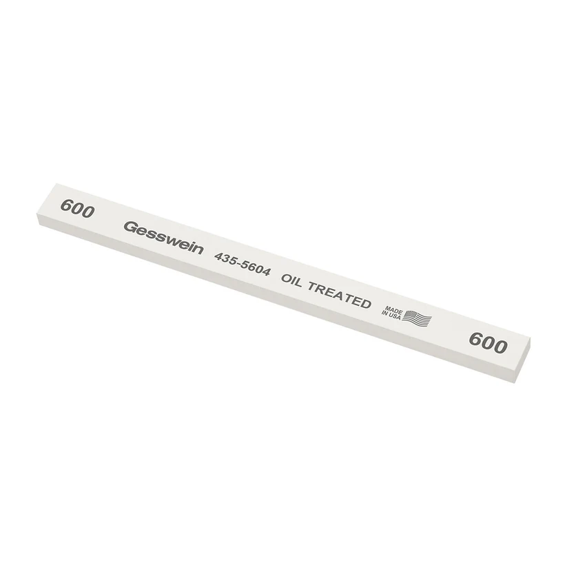 Gesswein® Oil-Treated Stones - 1/2" x 1/4" x 6", 600 Grit  (Pkg. of 12)