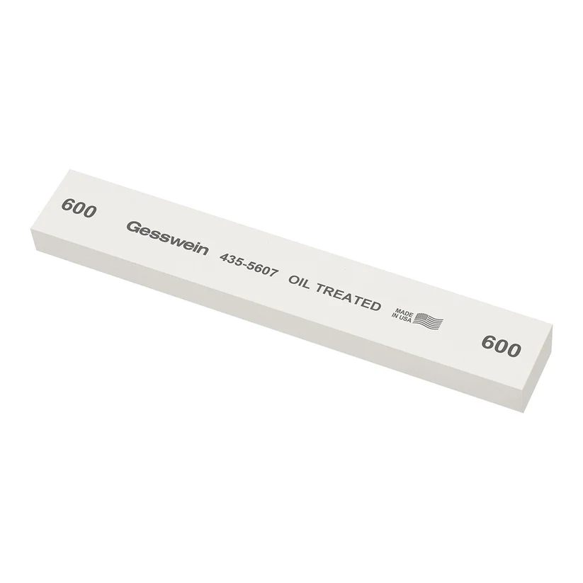 Gesswein® Oil-Treated Stones - 1" x 1/2" x 6", 600 Grit  (Pkg. of 6)