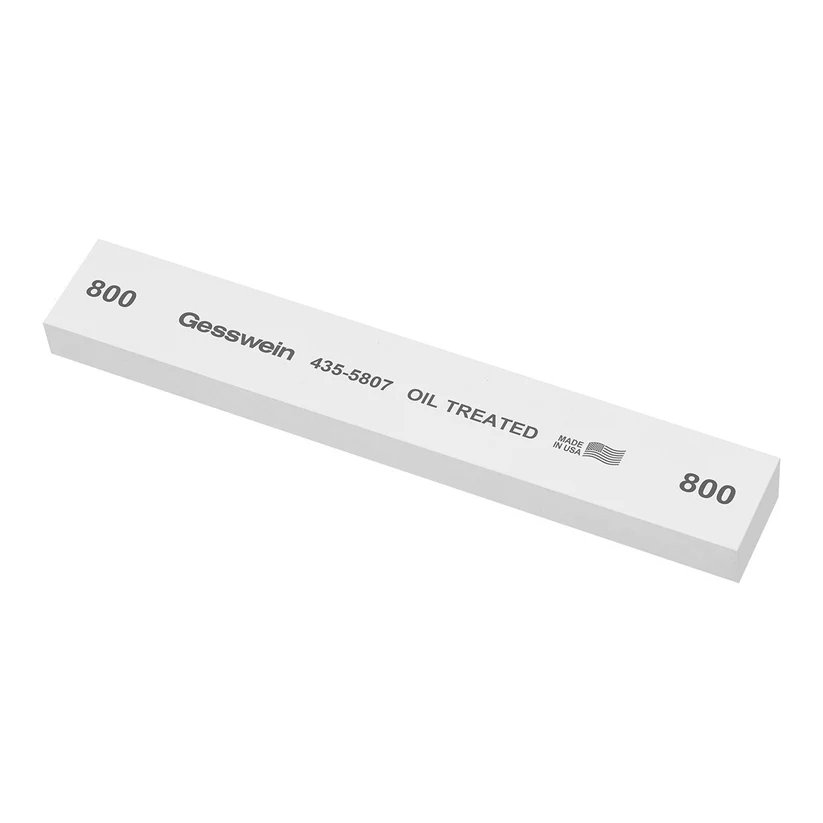 Gesswein® Oil-Treated Stones - 1" x 1/2" x 6", 800 Grit  (Pkg. of 6)