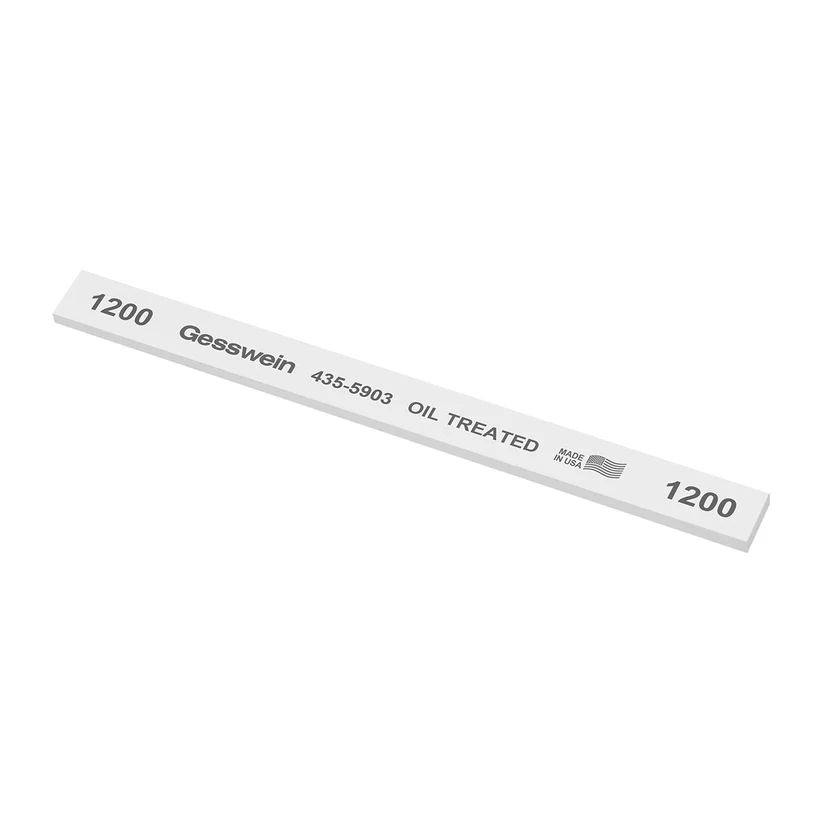 Gesswein® Oil-Treated Stones - 1/2" x 1/8" x 6", 1200 Grit  (Pkg. of 12)