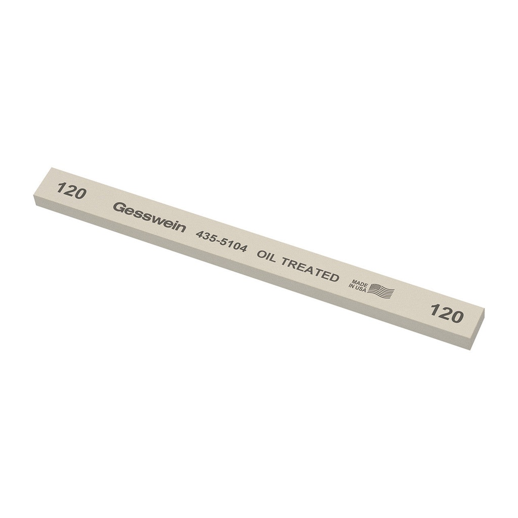 [435-5904] Gesswein® Oil-Treated Stones - 1/2" x 1/4" x 6", 1200 Grit  (Pkg. of 12)