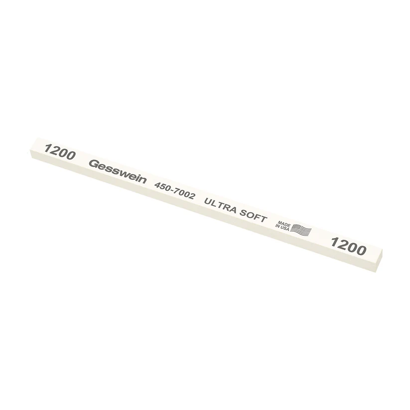 Gesswein® Ultra-Soft Stones - 1/4" x 1/4" x 6", 1200 Grit  (Pkg. of 12)