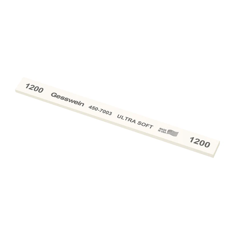 Gesswein® Ultra-Soft Stones - 1/2" x 1/8" x 6", 1200 Grit  (Pkg. of 12)