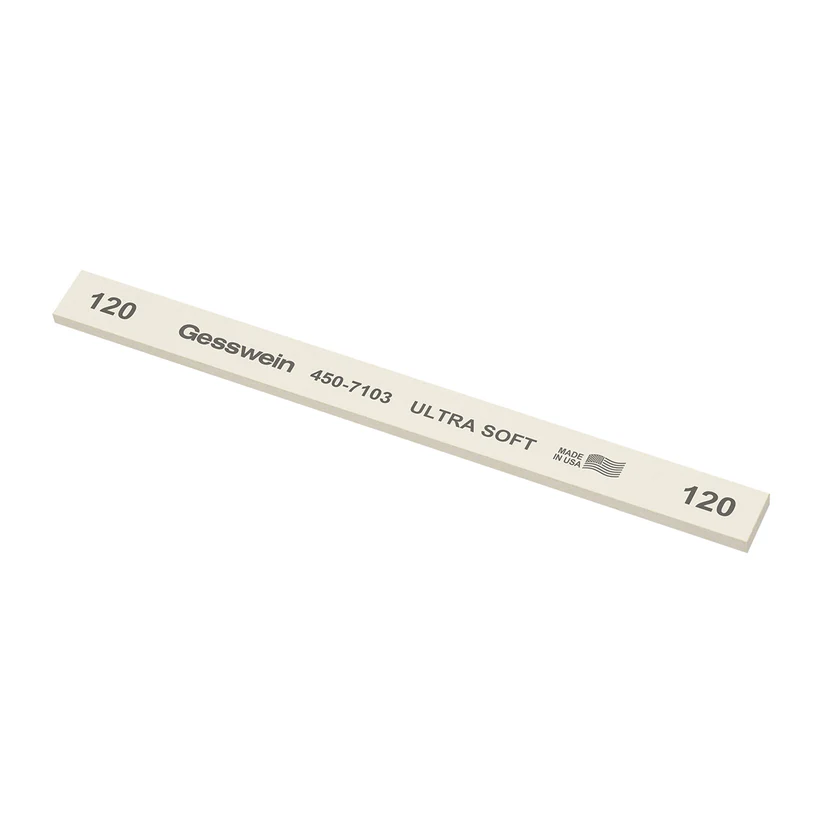 Gesswein® Ultra-Soft Stones - 1/2" x 1/8" x 6", 120 Grit  (Pkg. of 12)