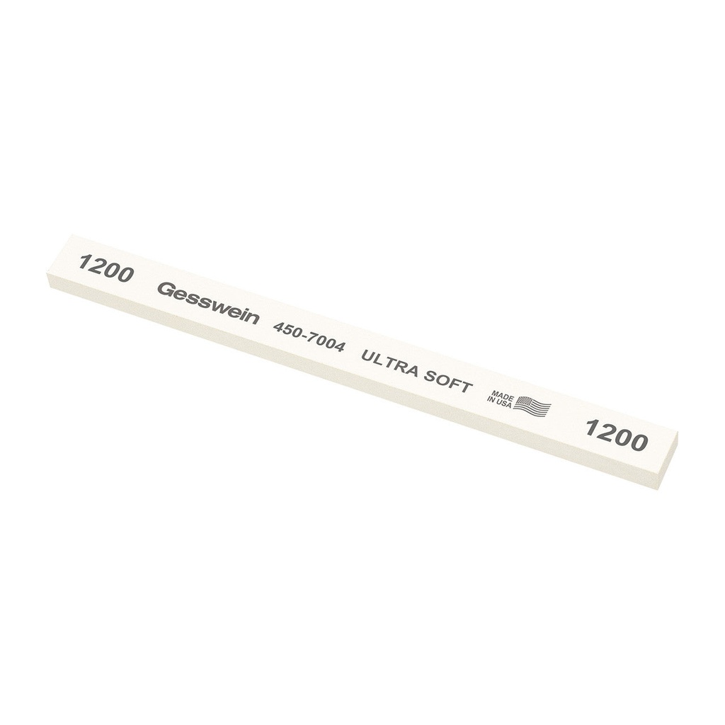[450-7104] Gesswein® Ultra-Soft Stones - 1/2" x 1/4" x 6", 120 Grit  (Pkg. of 12)