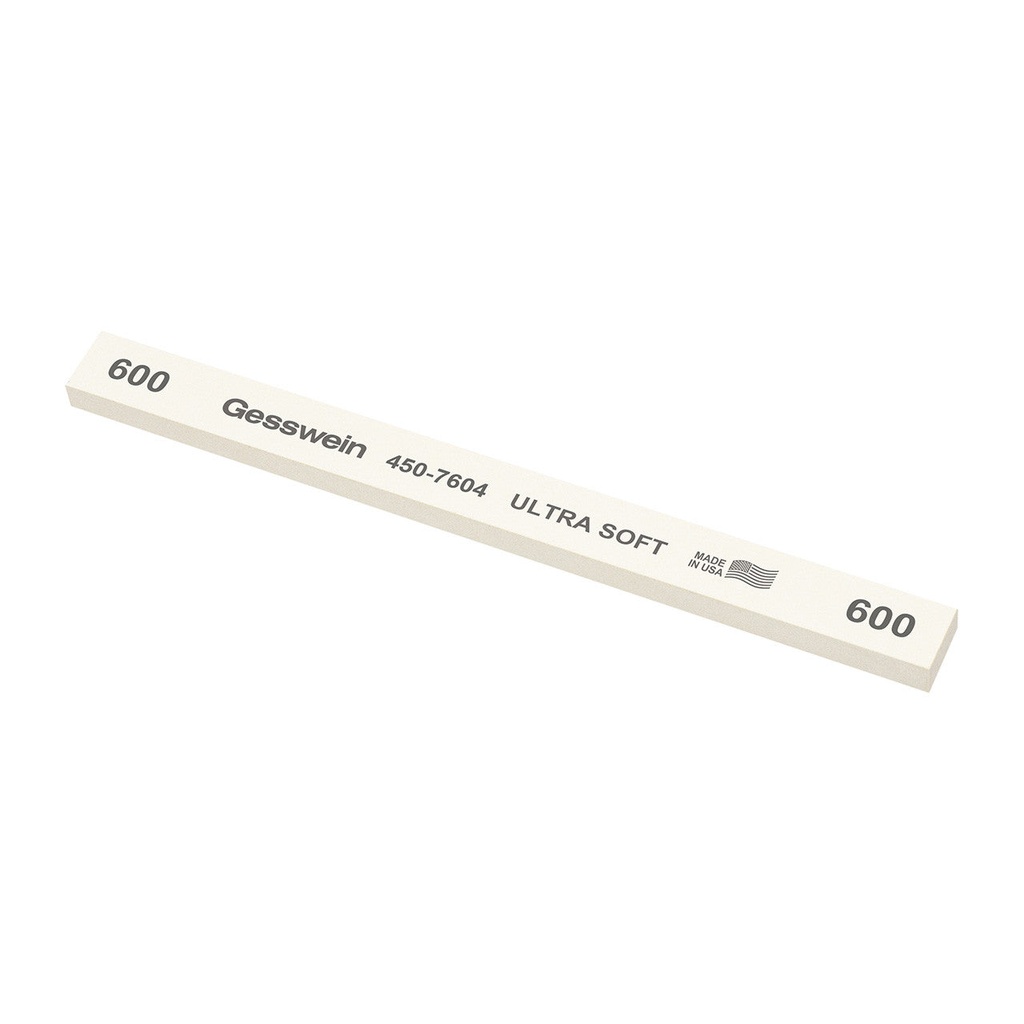 [450-7204] Gesswein® Ultra-Soft Stones - 1/2" x 1/4" x 6", 220 Grit  (Pkg. of 12)