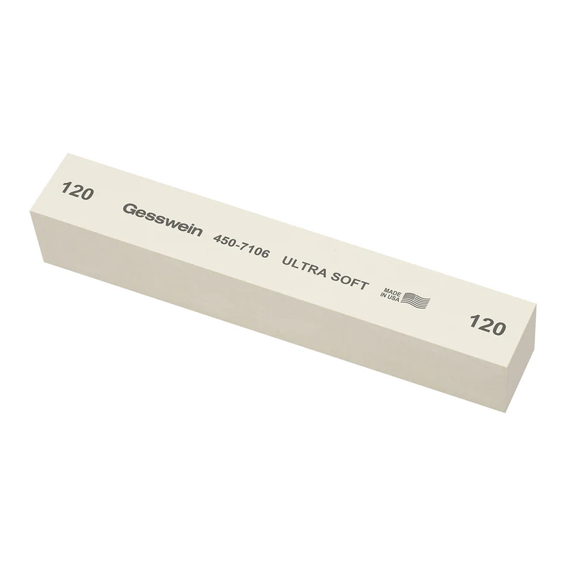 [450-7206] Gesswein® Ultra-Soft Stones - 1" x 1" x 6", 220 Grit  (Pkg. of 6)