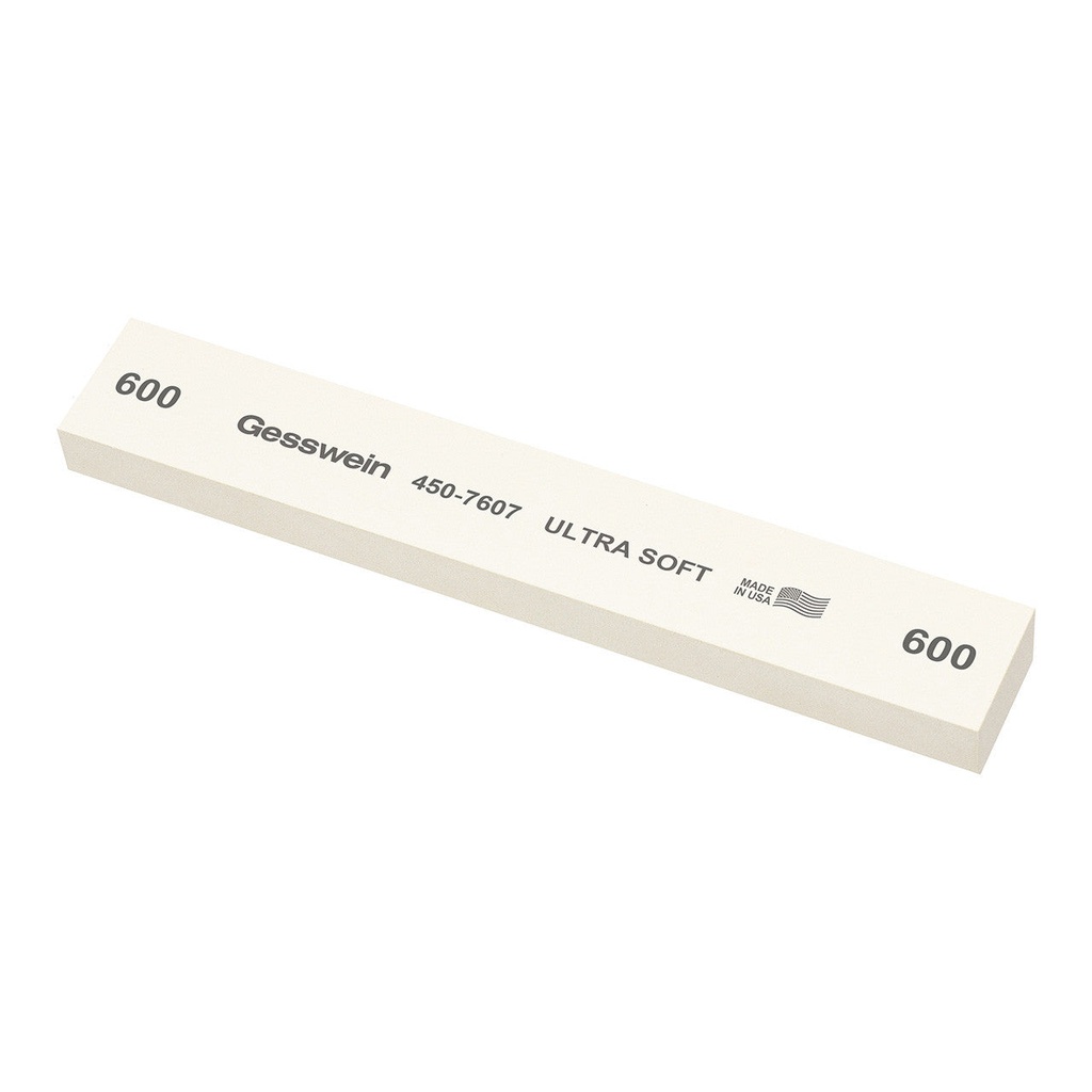 [450-7207] Gesswein® Ultra-Soft Stones - 1" x 1/2" 6", 220 Grit  (Pkg. of 6)
