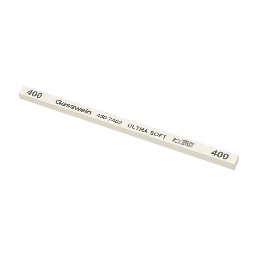 [450-7402] Gesswein® Ultra-Soft Stones - 1/4" x 1/4" x 6", 400 Grit  (Pkg. of 12)