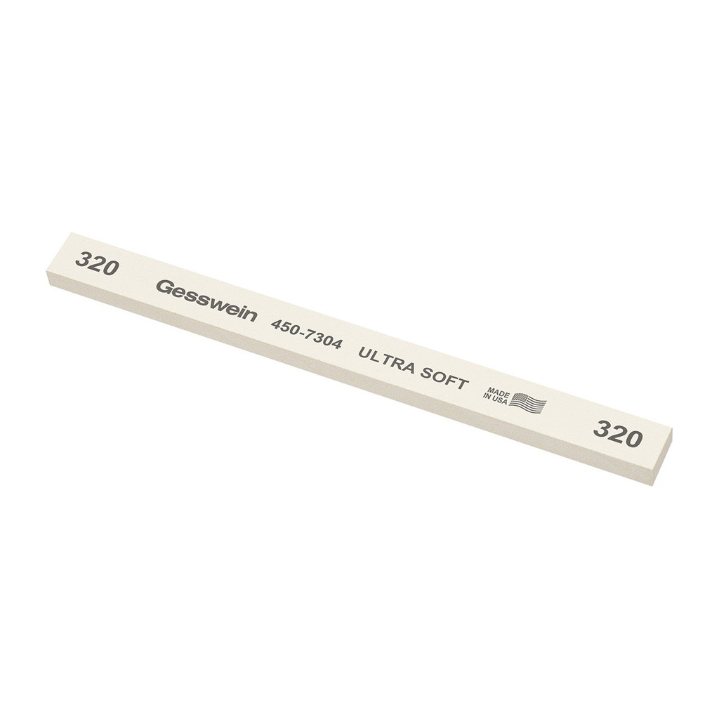 Gesswein® Ultra-Soft Stones - 1/2" x 1/4" x 6", 400 Grit  (Pkg. of 12)