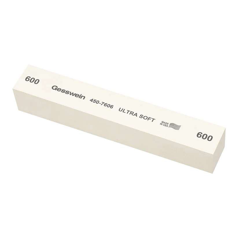 Gesswein® Ultra-Soft Stones - 1" x 1" x 6", 600 Grit  (Pkg. of 6)