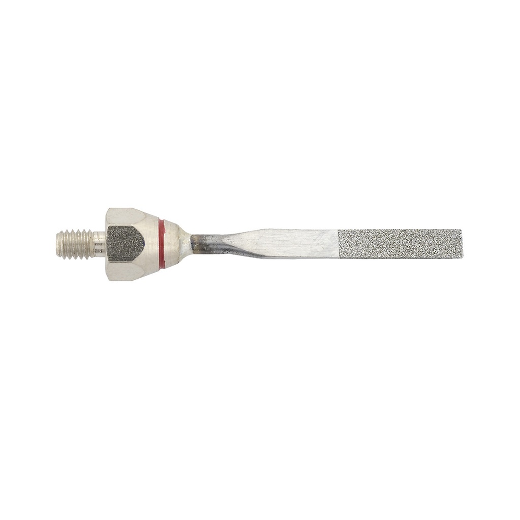 [508-3362] Mounted Diamond Files - Chisel 4x 0.8>0.5 x15, 200 grit