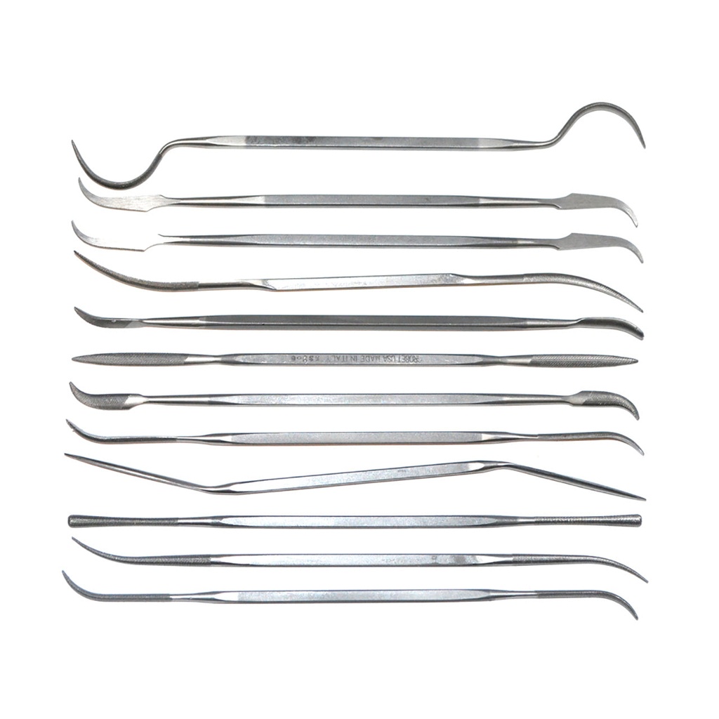 [603-0100] Grobet USA® Cut 0 Set of 12 Diesinker's Rifflers