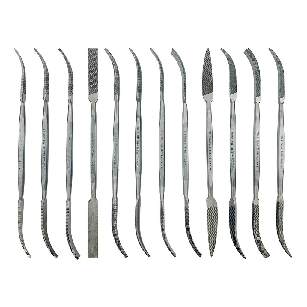 [603-0500] Grobet USA® Cut 0 Set of 12 Diemaker's Rifflers