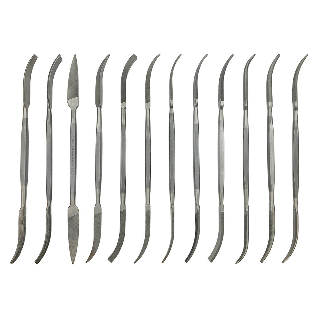 Grobet USA® Cut 2 Set of 12 Diemaker's Rifflers