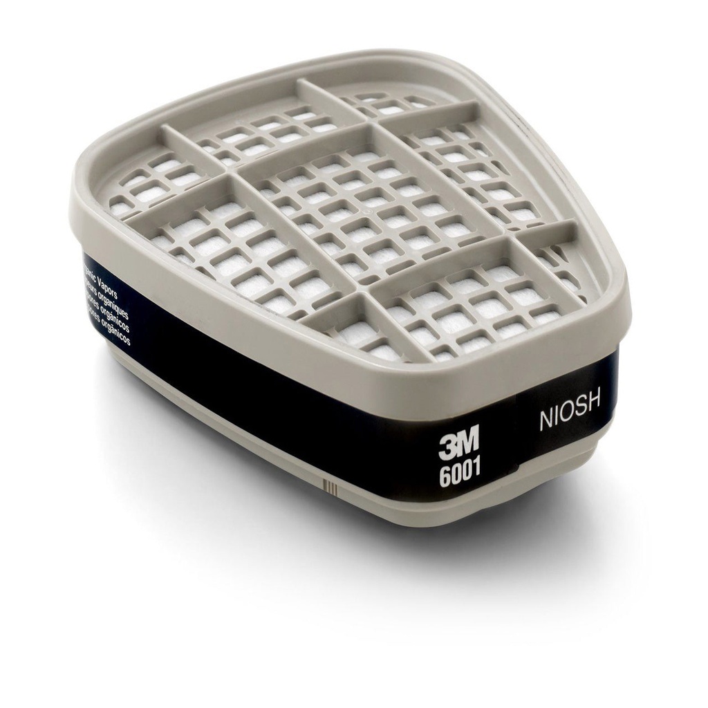 3M™ Half-Facepiece Respirator #7502 - Replacement Cartridges #6001 (Pkg. of 2)