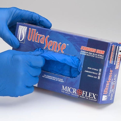 MicroFlex UltraSense Latex-Free Gloves - Medium (Box of 100)