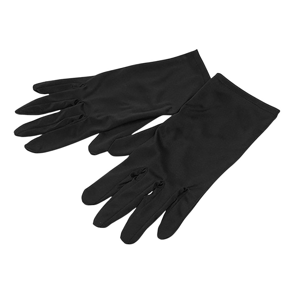 [805-1094] Microfiber Black Gloves - Medium (1 pair)