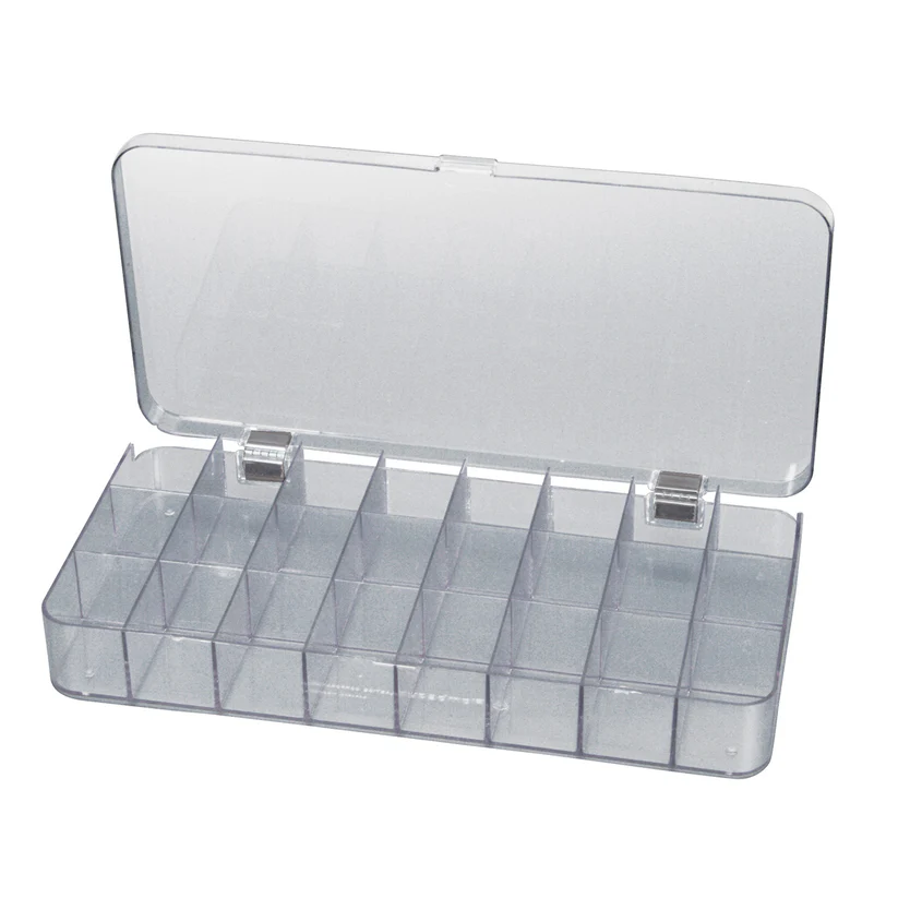 [807-1205] Plastic 24 Compartment Storage Box