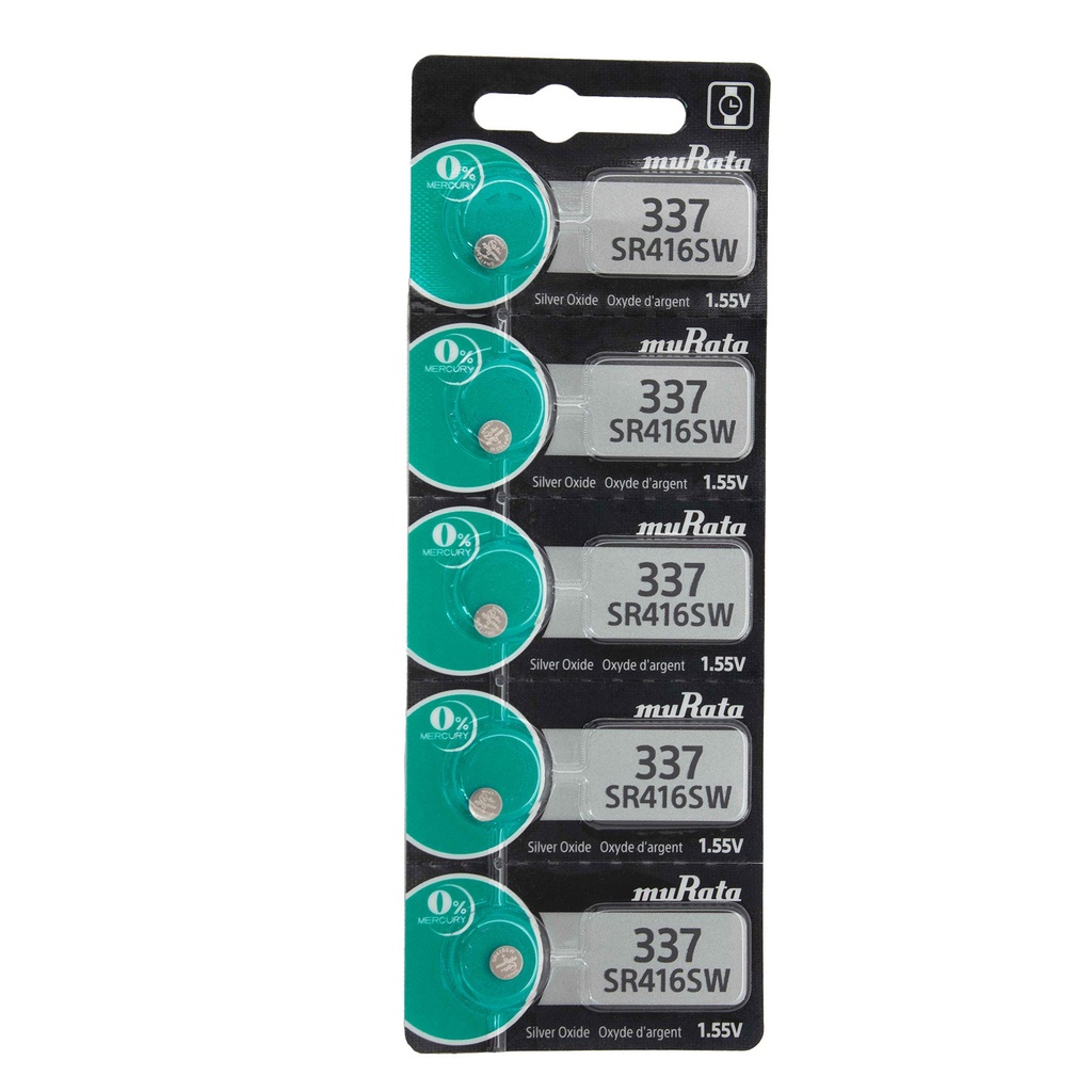 Sony® Murata Silver Oxide Watch Batteries - 337  (Pkg. of 5)