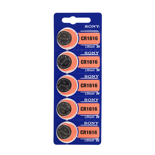 [808-3028] Sony® Murata Lithium Watch Batteries - CR1616 (Pkg. of 5)