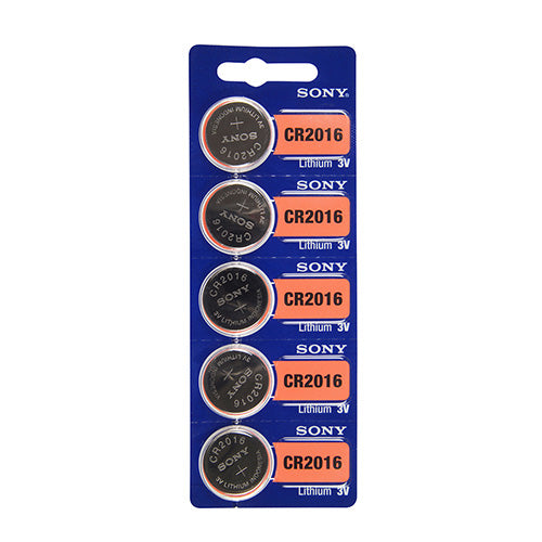 [808-3030] Sony® Murata Lithium Watch Batteries - CR2016 (Pkg. of 5)