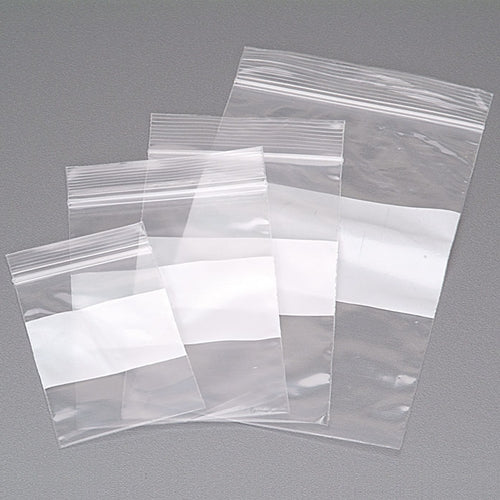 [810-0527] Economy Clear Zip Bags with Write-On Area  - 4" x 6"