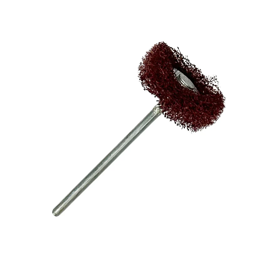 [288-2244] Fine 7/8" Satin Finish Buffs - 3/32" Shank Pkg of 12