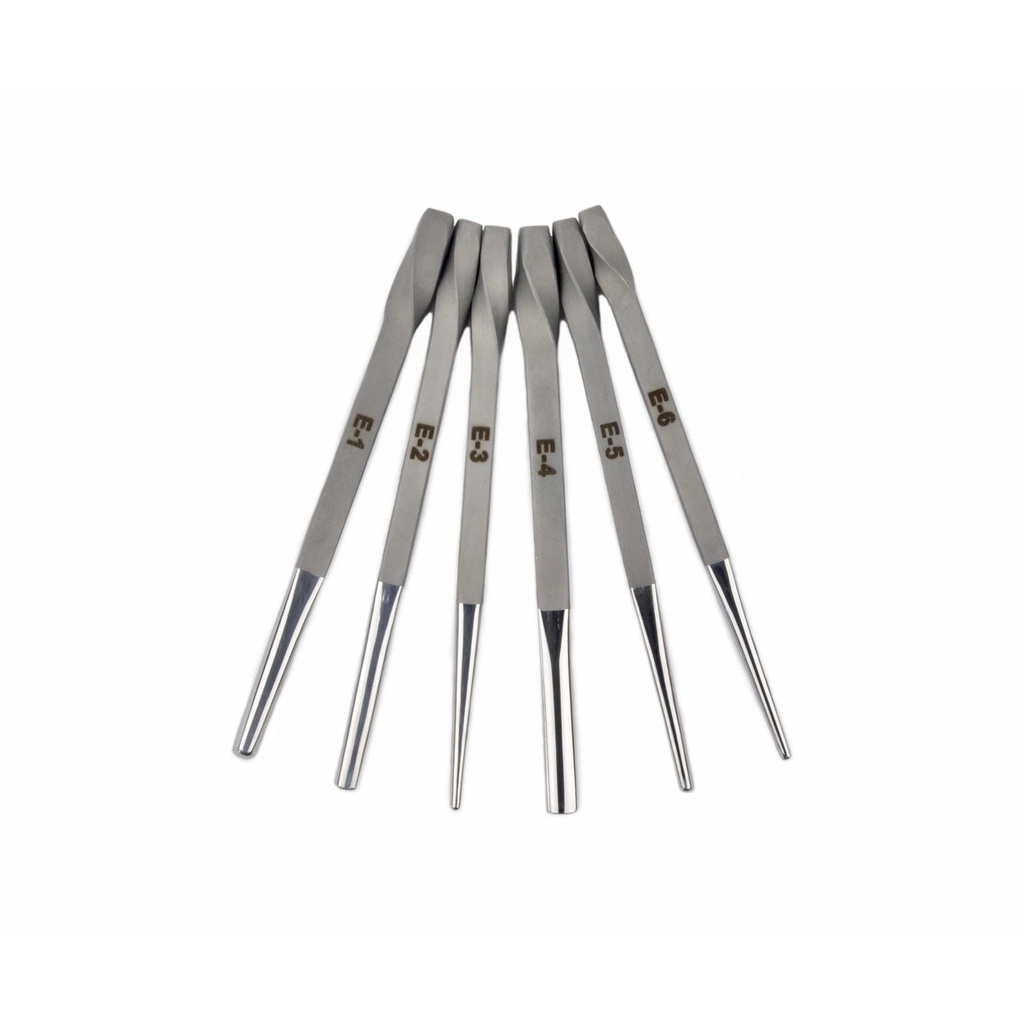[815-1950] Fretz E SET Chasing and Repousse Tools (Set of 6)