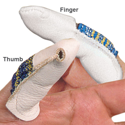 [816-0197] Over End Leather Finger Guards (Pkg. of 10)