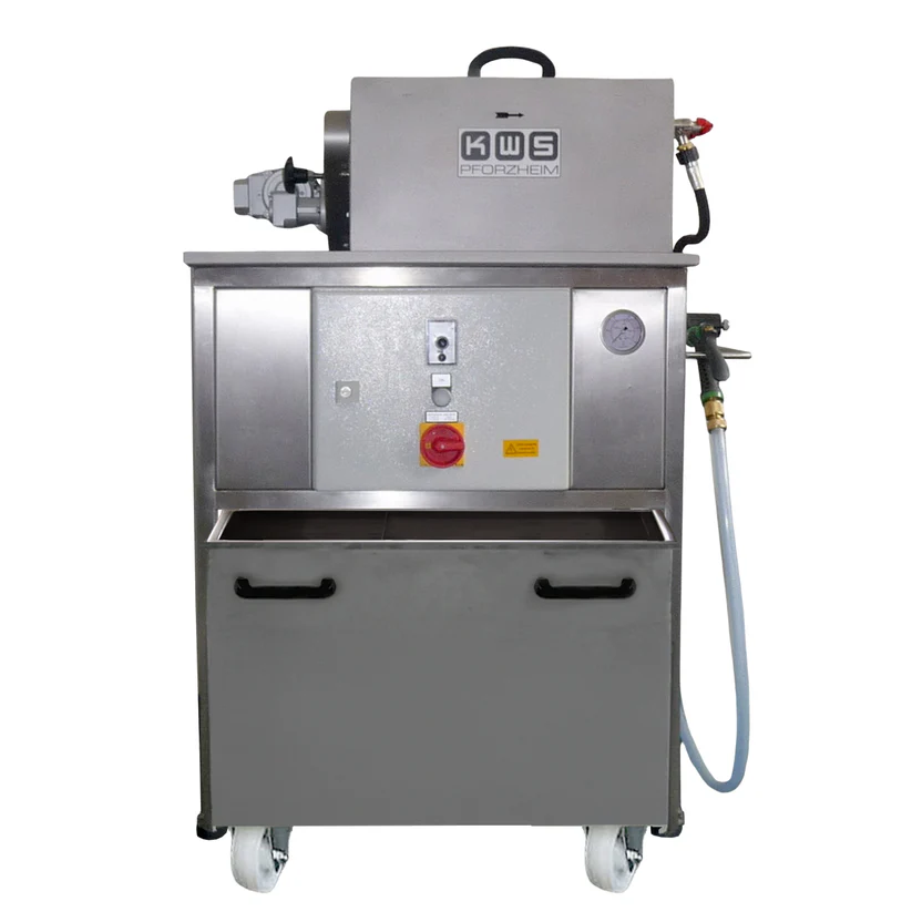 [265-2195] KG 100 Automatic Flask Devesting and Cast Cleaning Machine with Cascade Separator