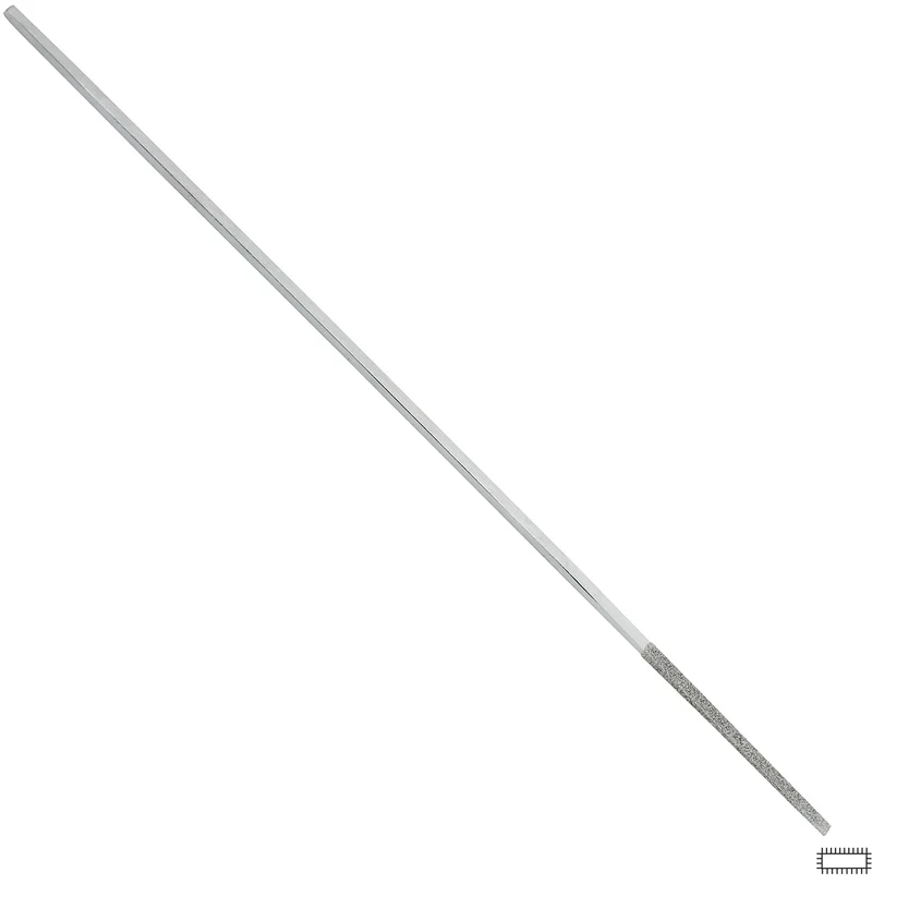 Gesswein® 2mm #320 Grit Tapered Diamond Hand File 4 Sides Plated