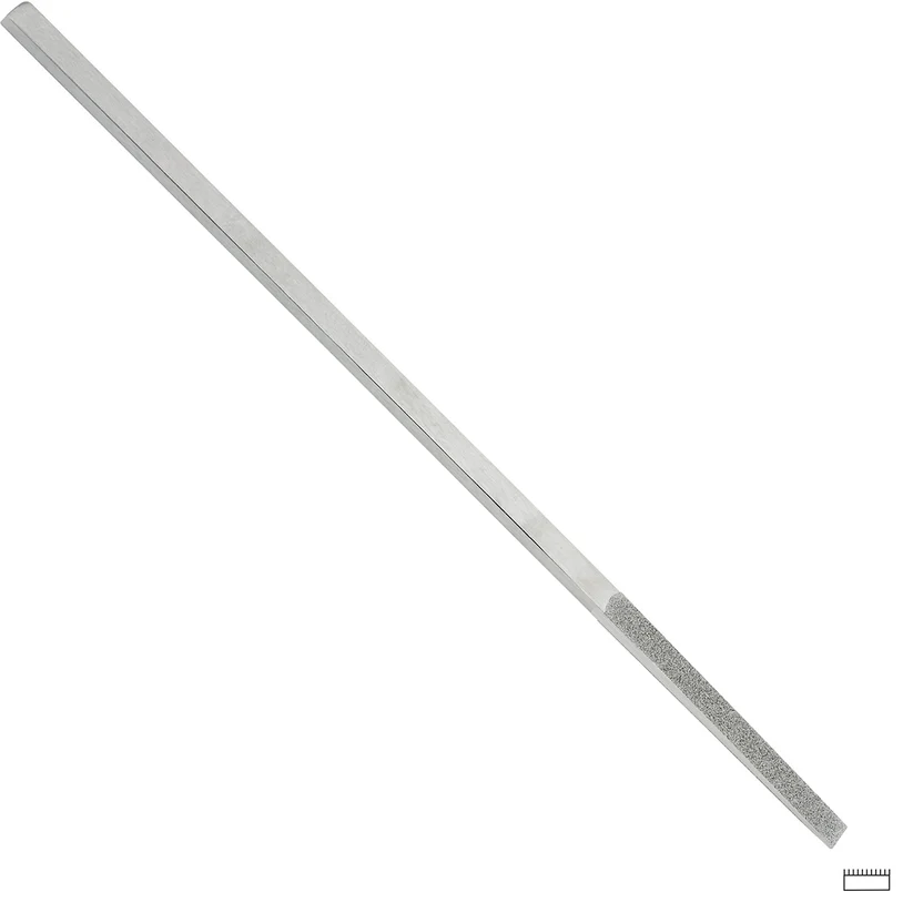 Gesswein® 6mm #120 Grit Tapered Diamond Hand File 1 Side Plated