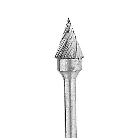 Jewelers Carbide Burs, 3/32" Shank - Cone 26 (6.30mm)
