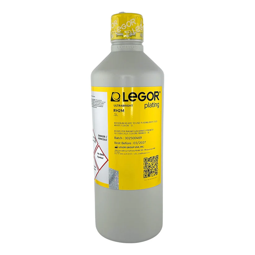 Legor® White Rhodium Bath 2 Grams - RH2M- 1 Liter
