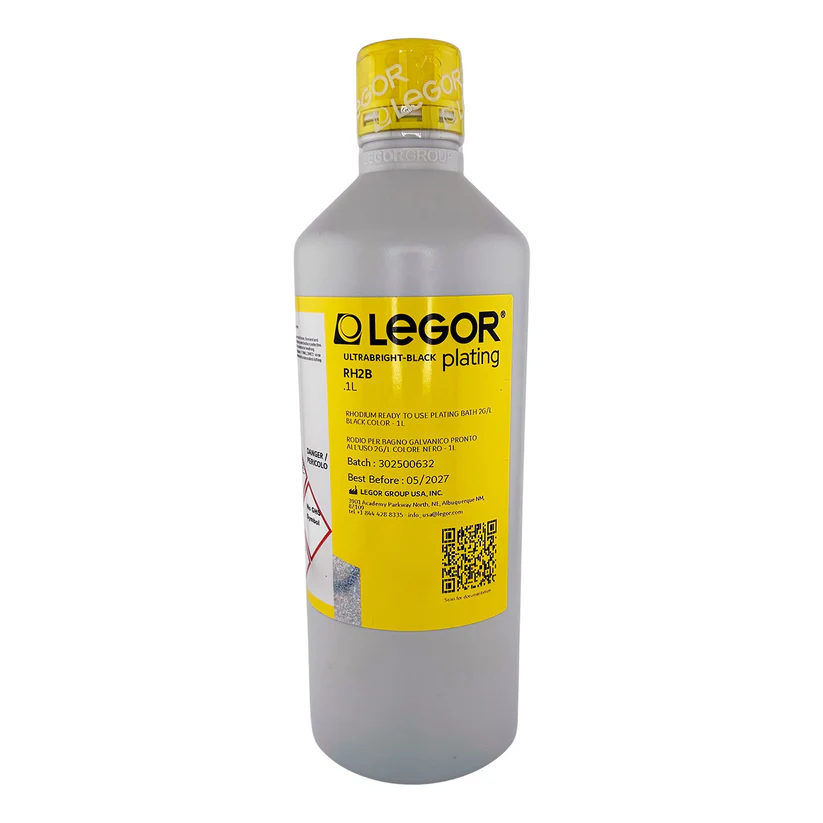 Legor® Black Rhodium Bath 2 Grams - RH2B - 1 Liter