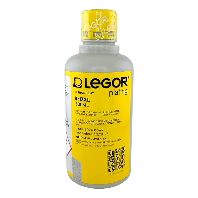 Legor® XL White Rhodium Bath 1 Gram - RH2XL – 500ml