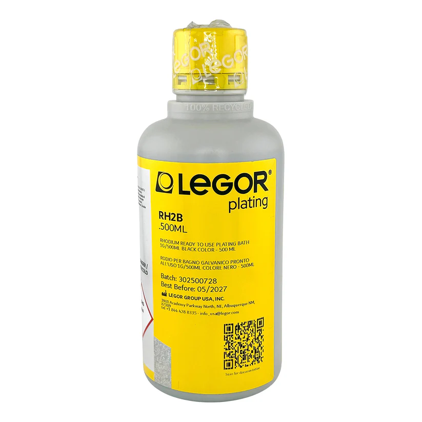 Legor® Black Rhodium Bath 1 Gram - RH2B – 500ml
