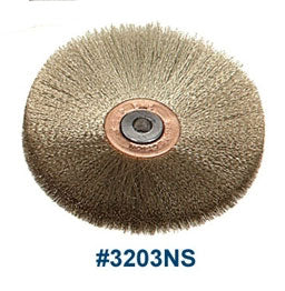 [118-3203] Wire Scratch Wheel Brush (3" Nickel Silver)