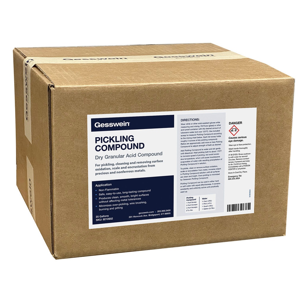 Gesswein® Pickling Compound - 25 lbs.