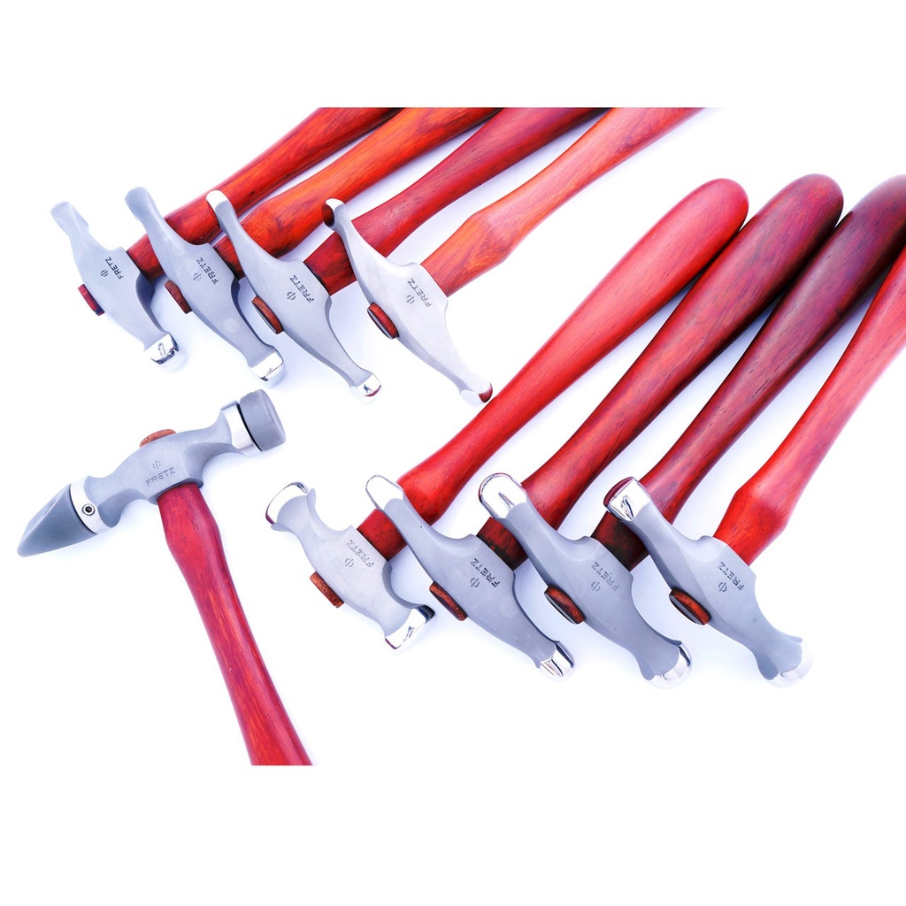 [821-8308] FRETZ SET-NSH New Silversmith Hammer Set of 9